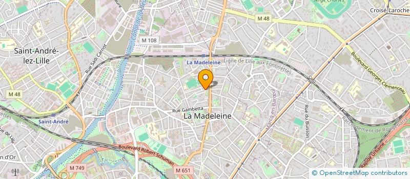 localisation de l'entreprise SCI B.S.M à LA MADELEINE