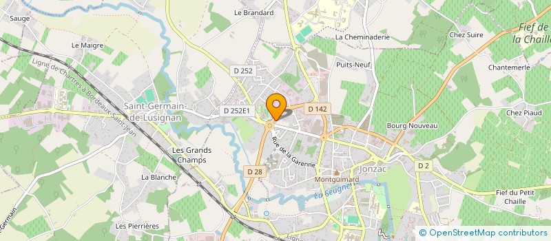 localisation de l'entreprise SCI B,S,P,  JONZAC