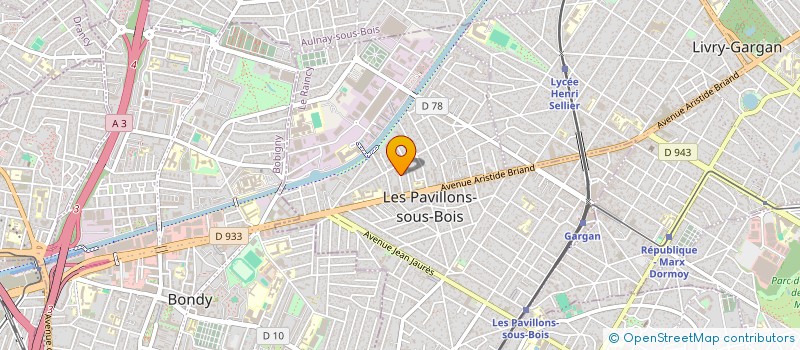 localisation de l'entreprise SCI B.S.S.B. à LES PAVILLONS-SOUS-BOIS