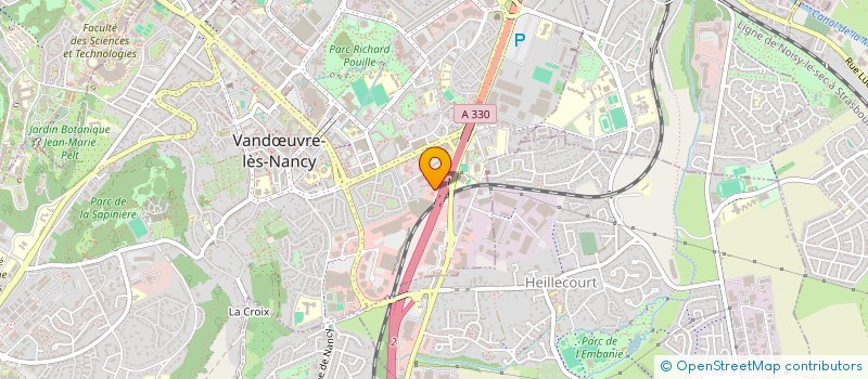 localisation de l'entreprise SCI B SPACE  VANDUVRE-LES-NANCY