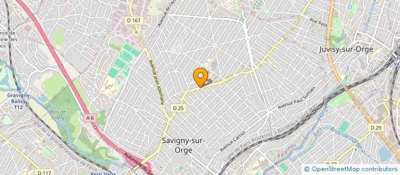 localisation de l'entreprise SCI B.T.K. BRIAND  SAVIGNY-SUR-ORGE