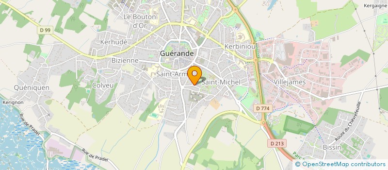 localisation de l'entreprise SCI B.V.G  GUERANDE
