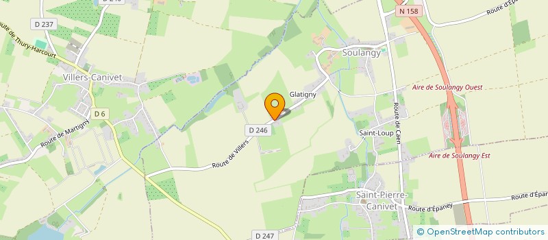 localisation de l'entreprise SCI B.V.L.T  SOULANGY