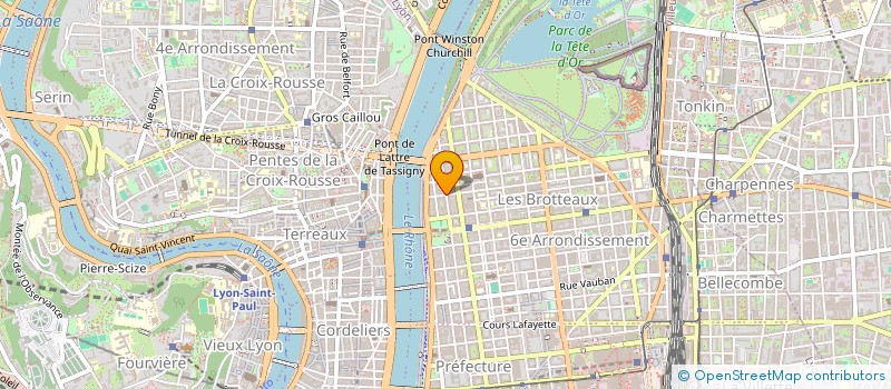 localisation de l'entreprise SCI B.V.P.  LYON