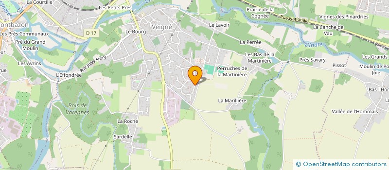 localisation de l'entreprise SCI B.V.P. à VEIGNE