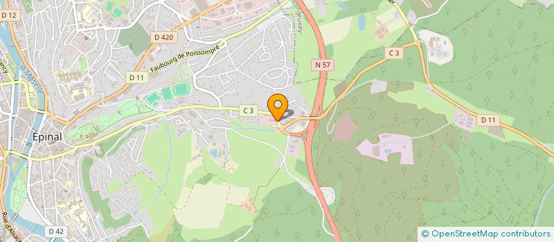 localisation de l'entreprise SCI B.W. IMMOBILIER à EPINAL
