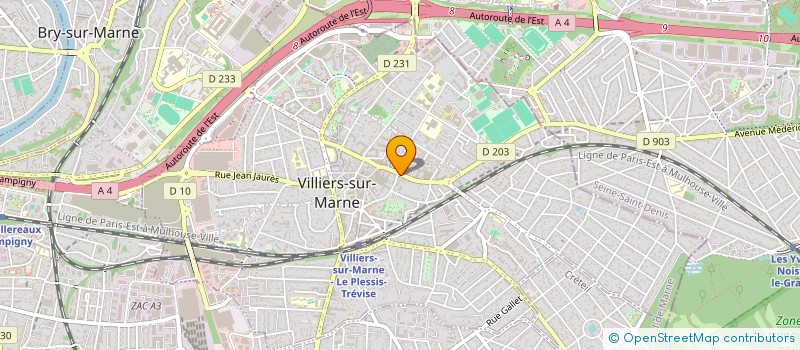 localisation de l'entreprise SCI B.WAR  VILLIERS-SUR-MARNE