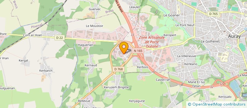 localisation de l'entreprise SCI B. Y. à AURAY