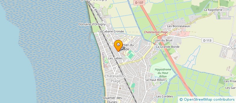 localisation de l'entreprise SCI B.Y.P. à CHATELAILLON-PLAGE