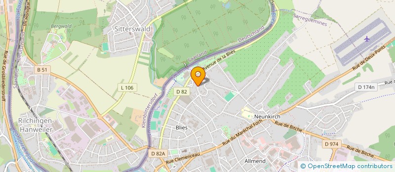 localisation de l'entreprise SCI B.Z.N.S.J.Z. à SARREGUEMINES