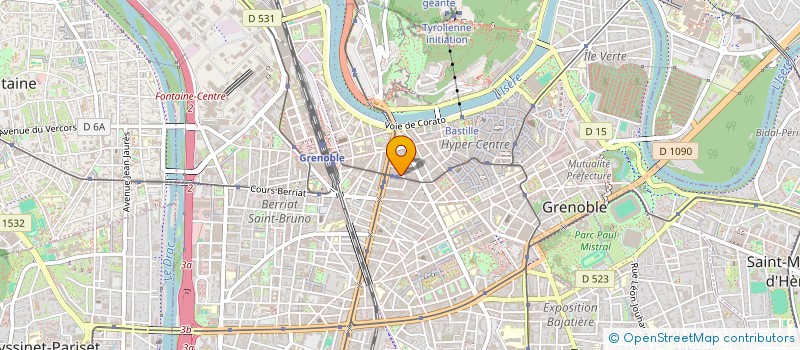 localisation de l'entreprise SCI B ZERO 20 à GRENOBLE