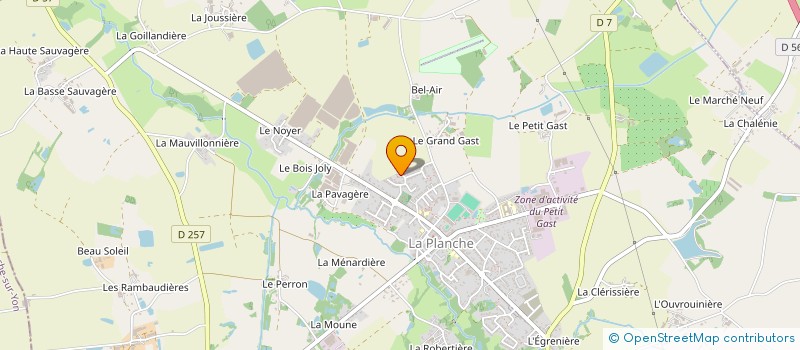 localisation de l'entreprise SCI B2A  LA PLANCHE