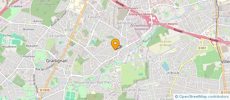 localisation de l'entreprise SCI B2B  GRADIGNAN