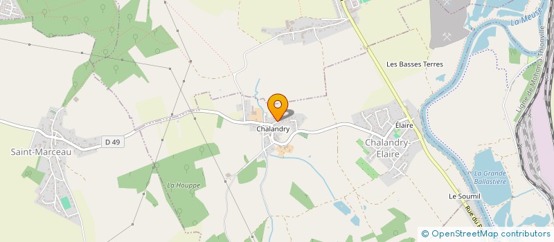 localisation de l'entreprise SCI B2B  CHALANDRY-ELAIRE