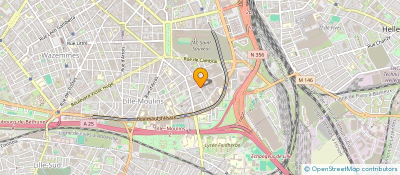 localisation de l'entreprise SCI B2D à LILLE
