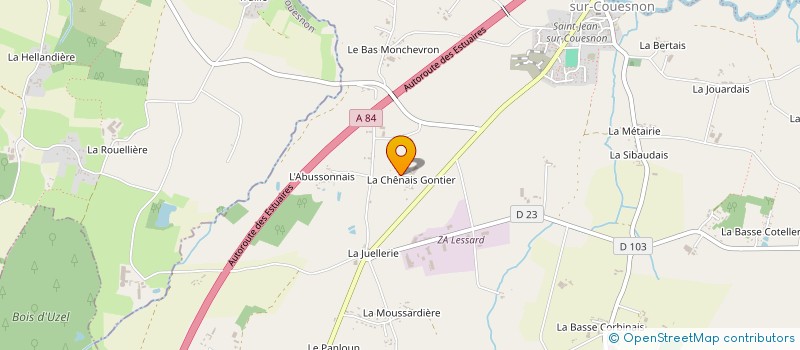 localisation de l'entreprise SCI B2F  RIVES-DU-COUESNON