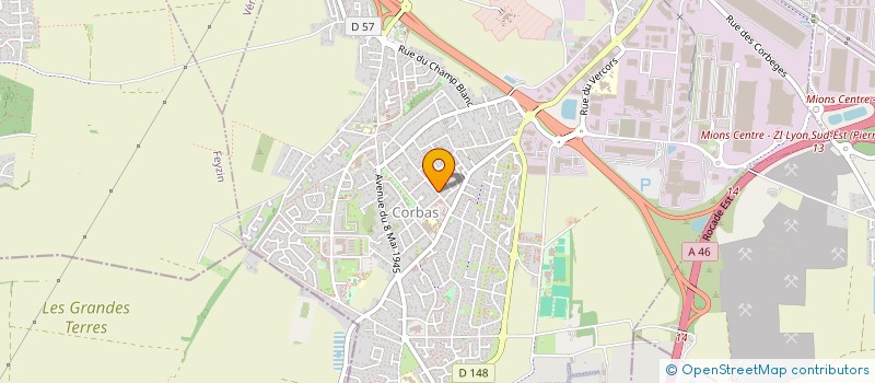 localisation de l'entreprise SCI B2G à CORBAS