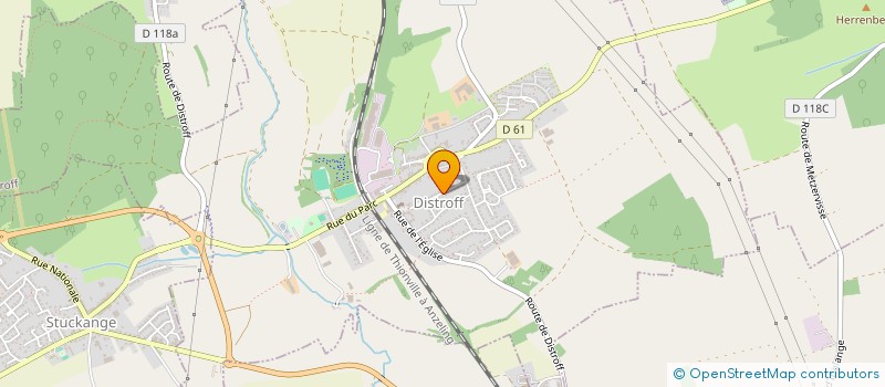 localisation de l'entreprise SCI B2G  DISTROFF