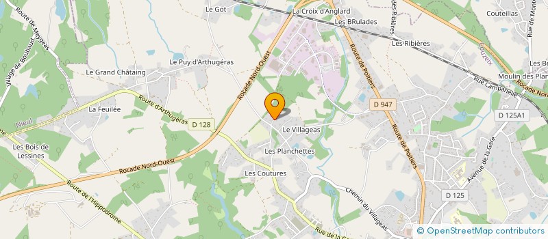 localisation de l'entreprise SCI B2I à COUZEIX