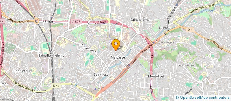 localisation de l'entreprise SCI B2J à MARSEILLE