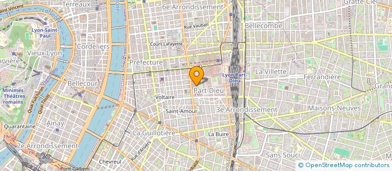 localisation de l'entreprise SCI B2J  LYON