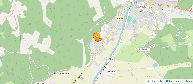 localisation de l'entreprise SCI B2L à MONTIGNAC-LASCAUX