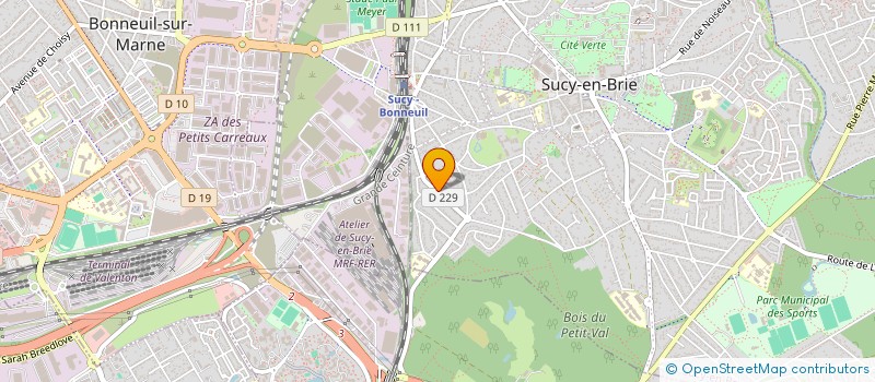 localisation de l'entreprise SCI B2M  SUCY-EN-BRIE