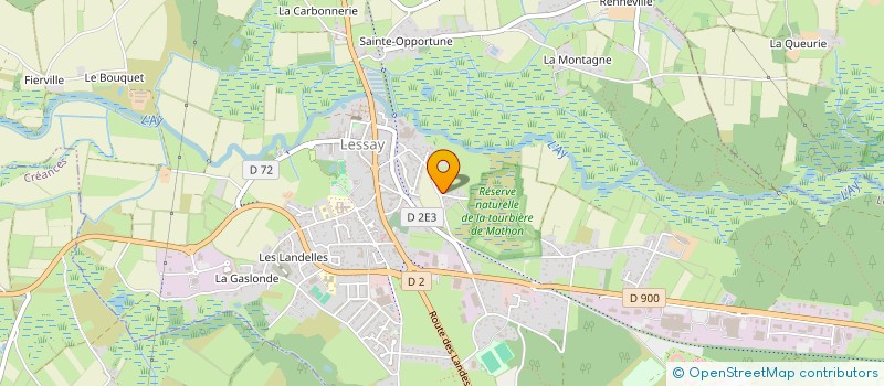 localisation de l'entreprise SCI B2M  LESSAY