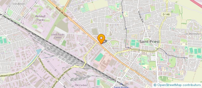 localisation de l'entreprise SCI B2M  SAINT-PRIEST