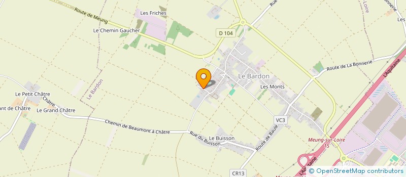 localisation de l'entreprise SCI B2M  LE BARDON