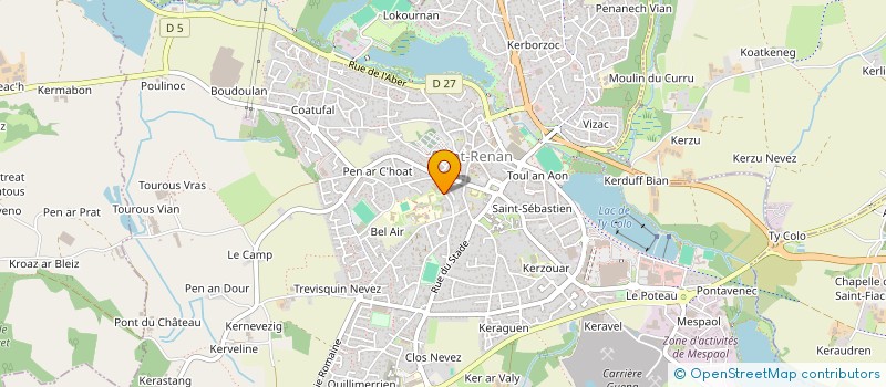 localisation de l'entreprise SCI B2M  SAINT-RENAN