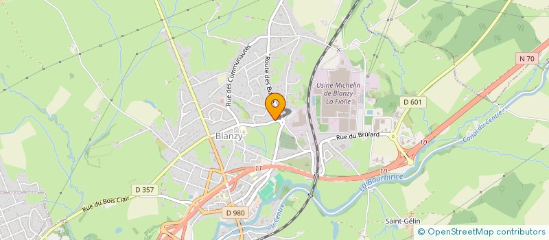 localisation de l'entreprise SCI B2M  BLANZY
