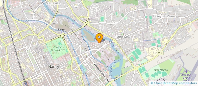 localisation de l'entreprise SCI B2M  NANCY