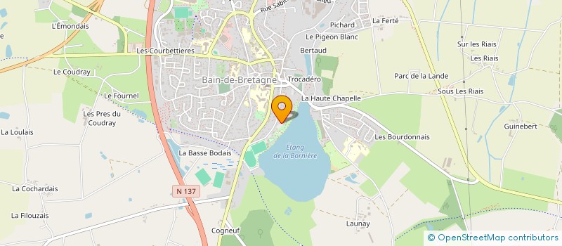 localisation de l'entreprise SCI B2M35  BAIN-DE-BRETAGNE