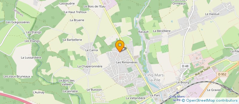 localisation de l'entreprise SCI B2MVO  CINQ-MARS-LA-PILE