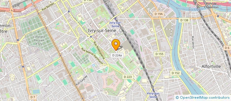 localisation de l'entreprise SCI B2P2 à IVRY-SUR-SEINE