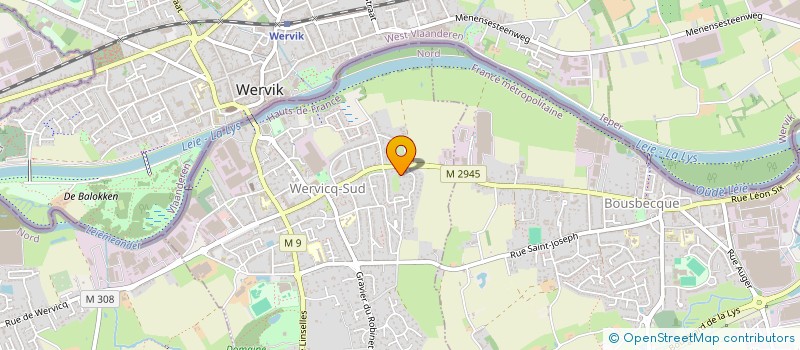 localisation de l'entreprise SCI B2R  WERVICQ-SUD