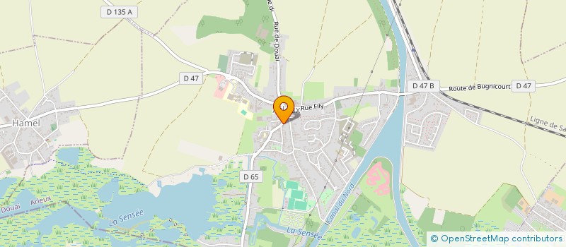 localisation de l'entreprise SCI B2V  ARLEUX