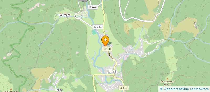 localisation de l'entreprise SCI B2V  KRUTH