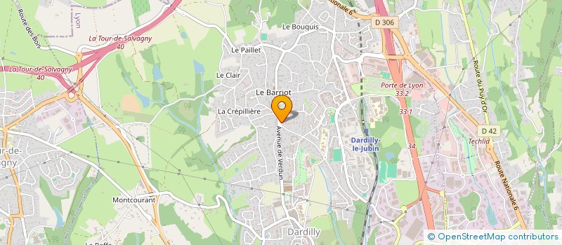 localisation de l'entreprise SCI B37  DARDILLY