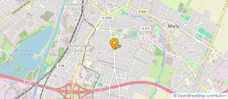 localisation de l'entreprise SCI B37 IMMO VALO  VALENCIENNES