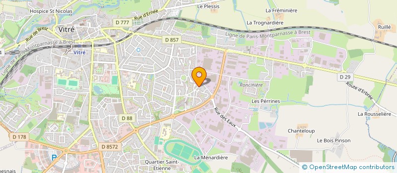 localisation de l'entreprise SCI B3F  VITRE