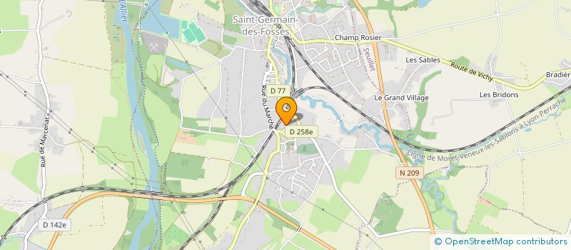localisation de l'entreprise SCI B3G à SAINT-GERMAIN-DES-FOSSES