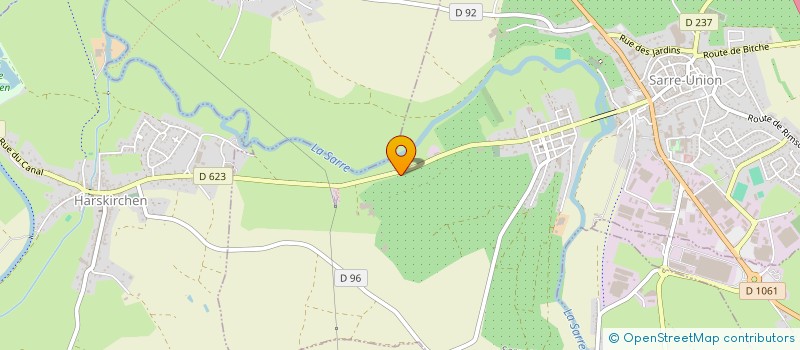 localisation de l'entreprise SCI B3MINVEST  SARRE-UNION