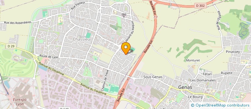 localisation de l'entreprise SCI B4  CHASSIEU