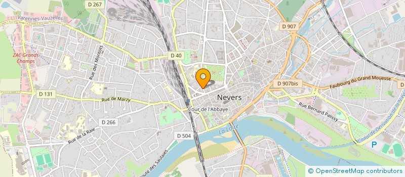 localisation de l'entreprise SCI B4B à NEVERS