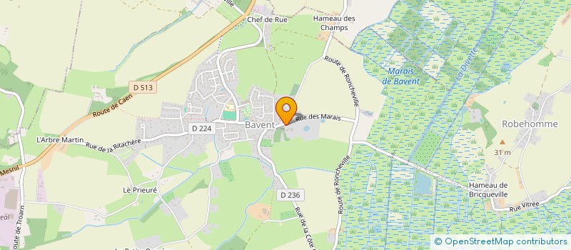 localisation de l'entreprise SCI B5 PROPRIETE  BAVENT