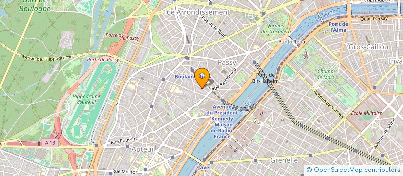 localisation de l'entreprise SCI BA  PARIS