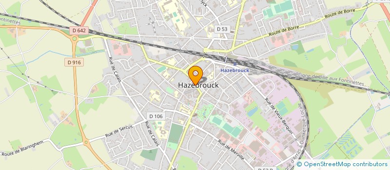 localisation de l'entreprise SCI BA  HAZEBROUCK