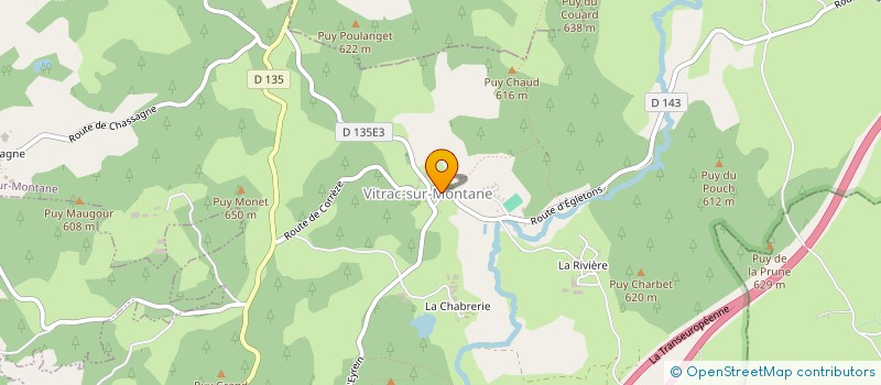 localisation de l'entreprise SCI BA  EGLETONS